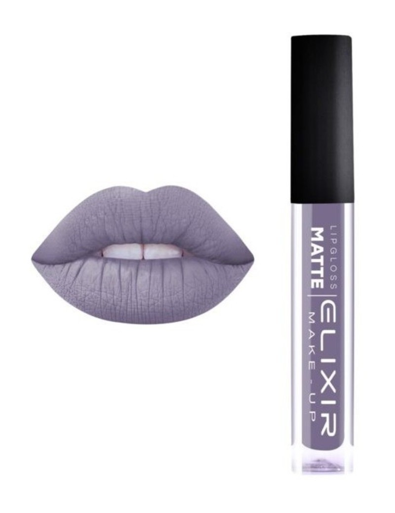 ELIXIR Liquid Lip Matte 416 (purple Grey) New ELIXIR 1607