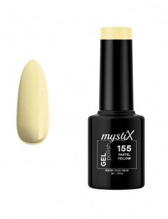 MystiX Gel Polish 155 (Pastel Yellow) 5ml