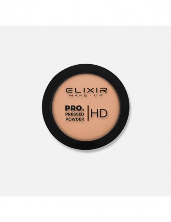 ELIXIR Pro. Pressed Powder HD- 203 (Smooth Cocoa)