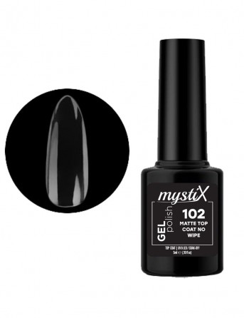 MystiX Gel Polish 102 (Matte Top Coat No Wipe)...