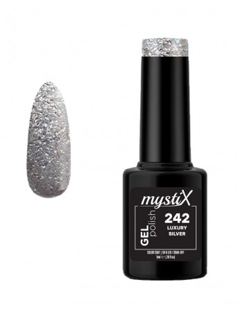 MystiX Gel Polish 242 (Luxury Silver) 5ml