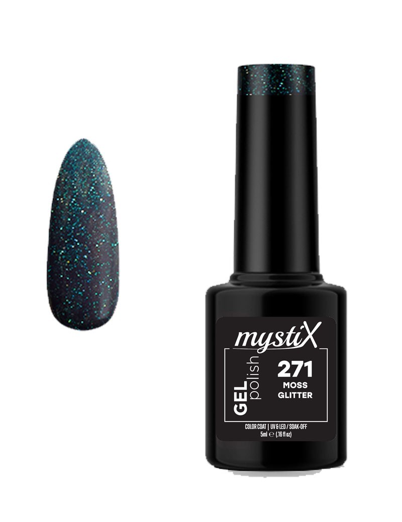 MystiX Gel Polish 271 (Moss Glitter) 5ml MystiX 8336