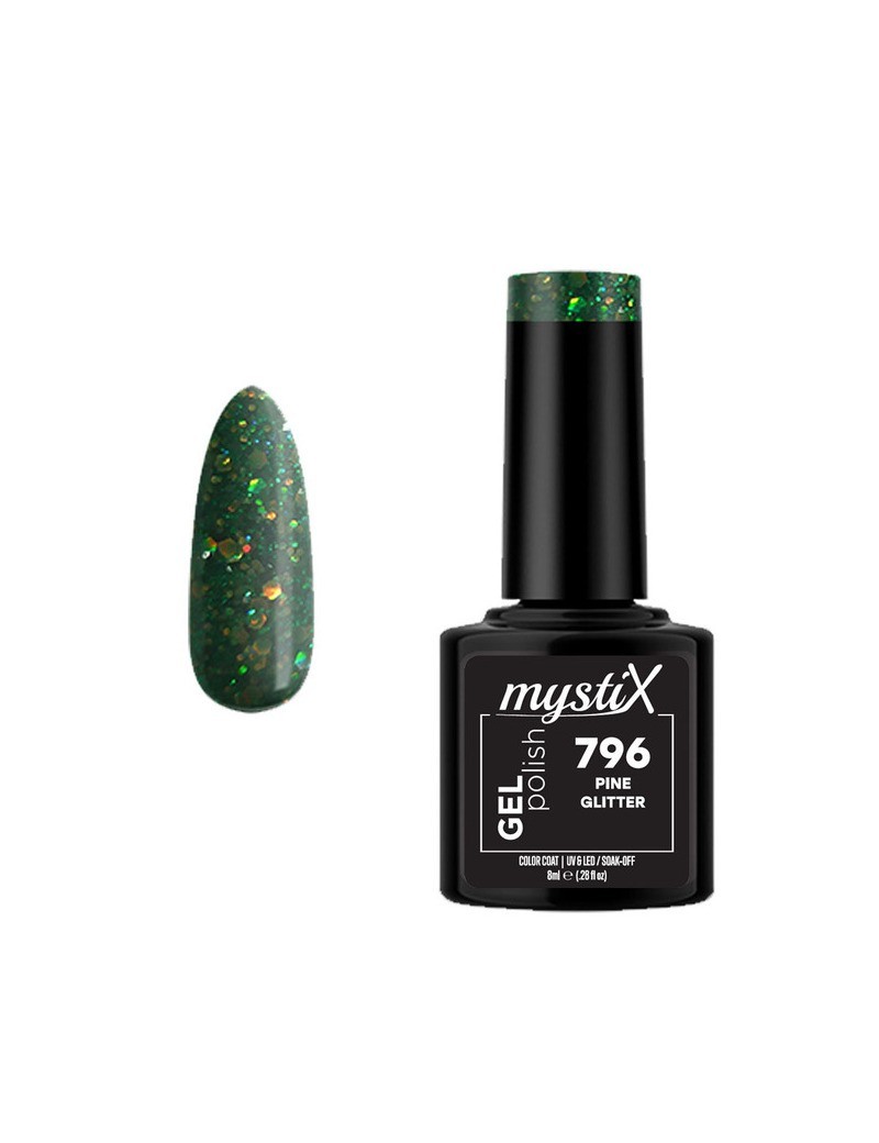 MystiX Gel Polish 796 (Pine Glitter) 8ml MystiX 8460