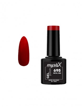 MystiX Gel Polish 695 (Metal Red) 8ml