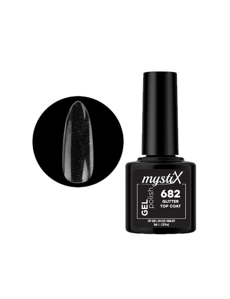 MystiX Gel Polish 682 (Glitter Top Coat) 8ml MystiX 8426