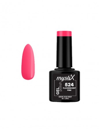 MystiX Gel Polish 524 (Fluorescent Pink) 8ml