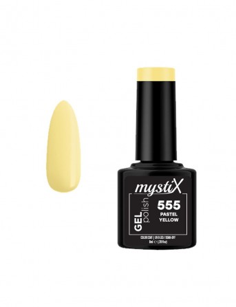 MystiX Gel Polish 555 (Pastel Yellow) 8ml
