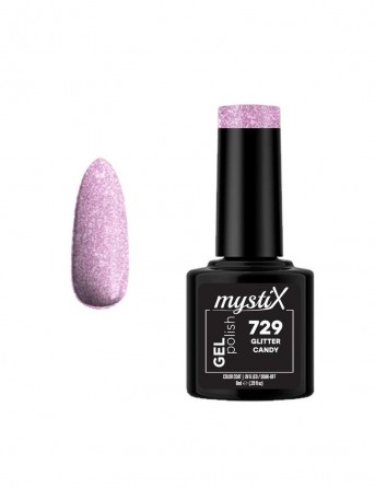 MystiX Gel Polish P729 (Glitter Candy) 8ml