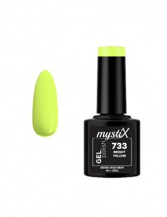 MystiX Gel Polish P733 (Bright Yellow) 8ml