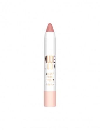 GR Nude Look Creamy Shine Lipstick-02(Pink Rose)