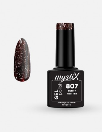 MystiX Gel Polish 807 (Berry Giltter) 8ml