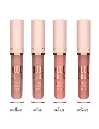 GR Nude Look Natural Shine Lipgloss-04(Peachy Nude)| Άρωμα Ονείρου