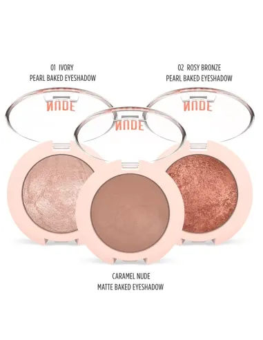 Nude Look Pearl Baked Eyeshadow -01 Ivory| Άρωμα Ονείρου