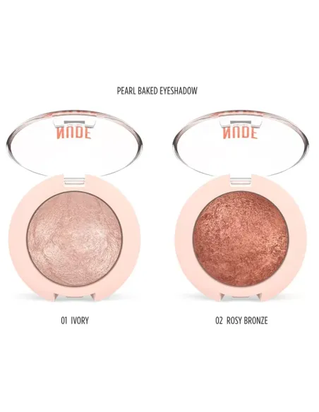 Nude Look Pearl Baked Eyeshadow -02rosy bronze| Άρωμα Ονείρου