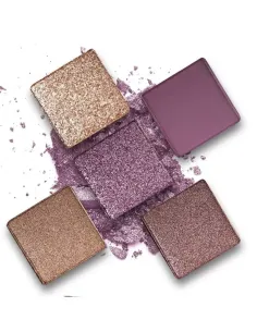Grigi Pro Palette 501 Palette Metallic & Shimmer Eyeshadow Palette 5 Colours Gold & Purple 2