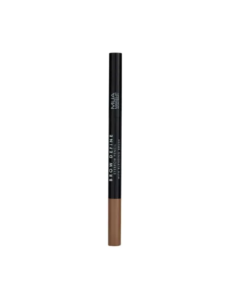 MUA BROW DEFINE EYEBROW PENCIL WITH BLENDING BRUSH-LIGHT BROWN