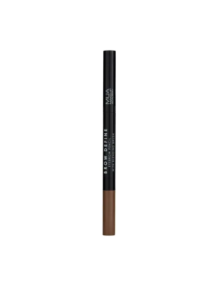 MUA BROW DEFINE EYEBROW PENCIL WITH BLENDING BRUSH-MID BROWN