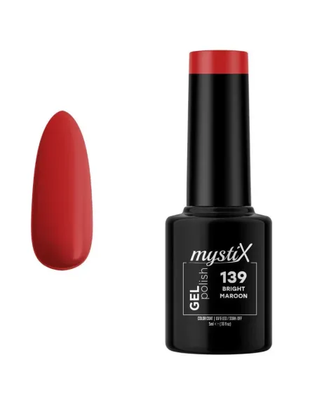 MystiX Gel Polish 139 (Bright Maroon) 5ml| Άρωμα Ονείρου