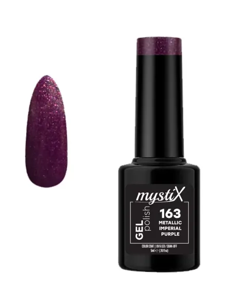 MystiX Gel Polish 163 (Metallic Imperial Purple) 5ml