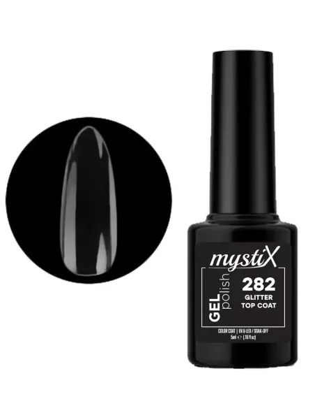 MystiX Gel Polish 282 (Glitter Top Coat) 5ml
