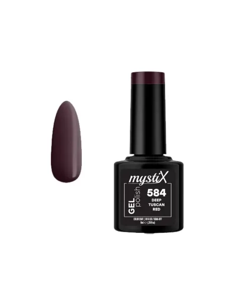 MystiX Gel Polish 584 (Deep Tuscan Red) 8ml