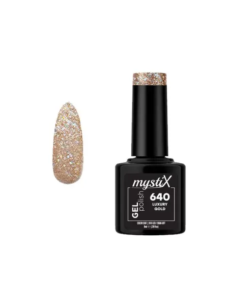 MystiX Gel Polish 640 (Luxury Gold) 8ml