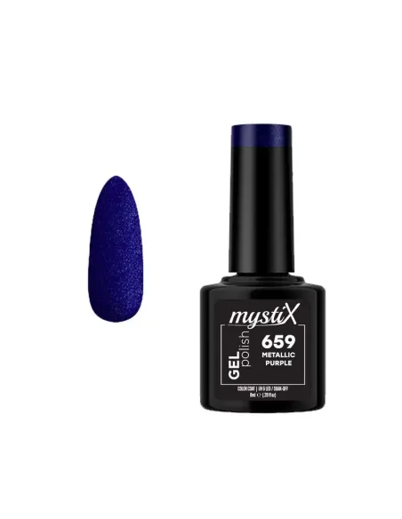 MystiX Gel Polish 659 (Metallic Purple) 8ml