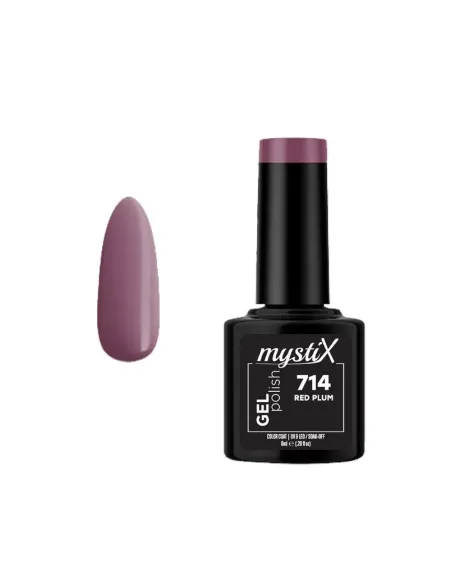 MystiX Gel Polish 714 (Red Plum) 8ml