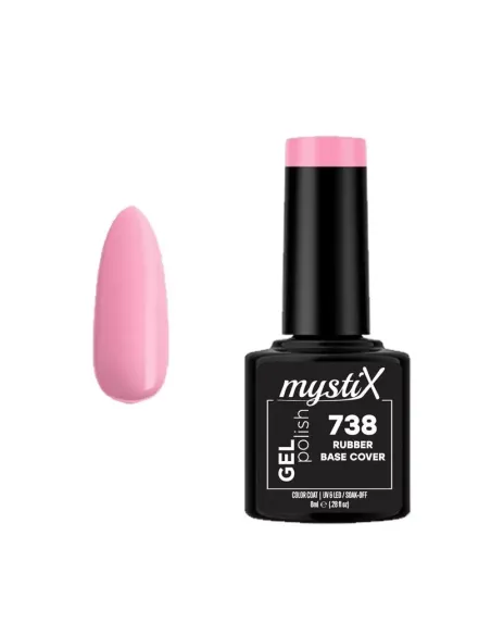 MystiX Gel Polish 738 (Rubber Base Cover) 8ml