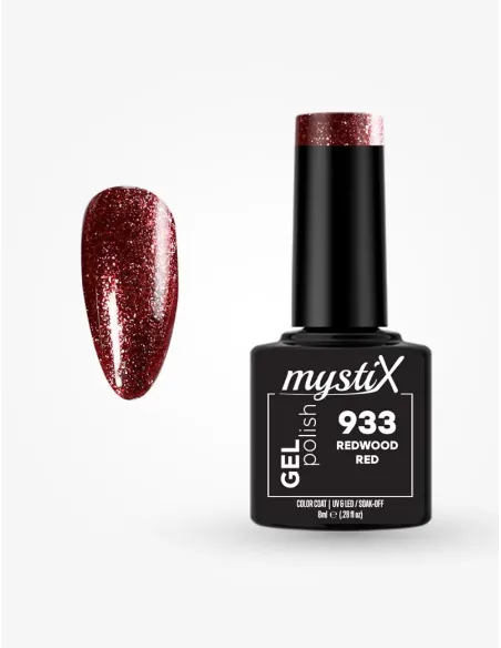 MystiX Gel Polish 933 (Redwood Red) 8ml | Άρωμα Ονείρου