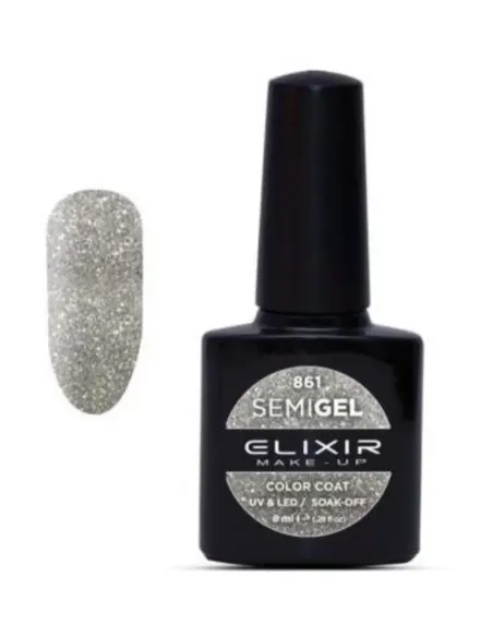 Ημιμόνιμο Βερνίκι 861 (glitter Silver) | Άρωμα Ονείρου